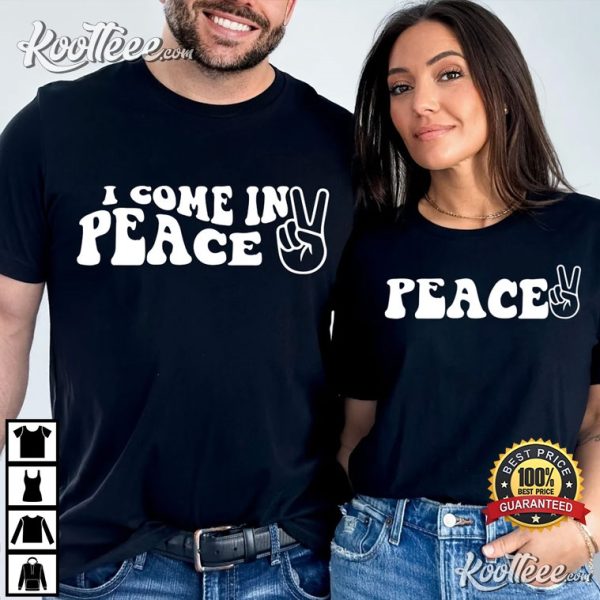 Peace Funny Matching Couple Shirts
