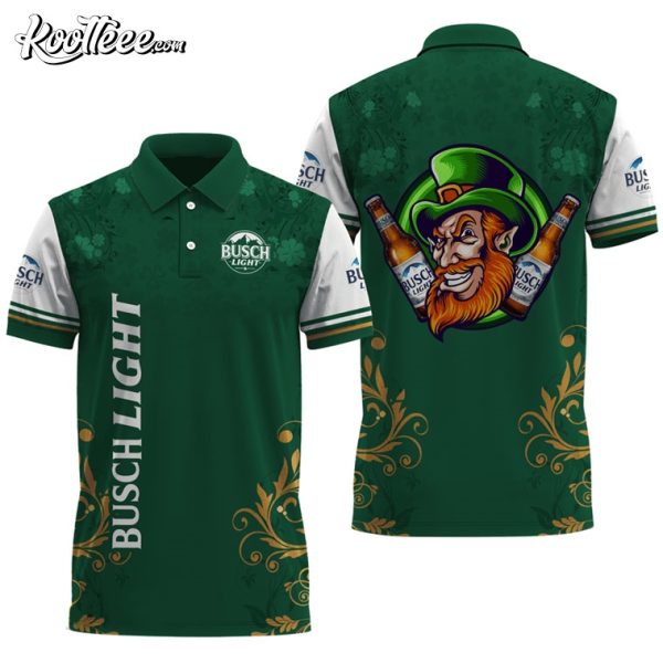 Busch Light St Patrick’s Day Leprechaun Polo Shirt