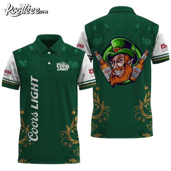 Coors Light St Patrick’s Day Leprechaun Polo Shirt