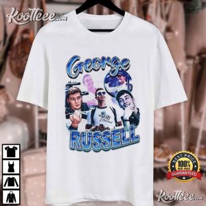 George Russell Formula 1 Vintage T-Shirt George Russell Formula 1 Vintage T Shirt (2)