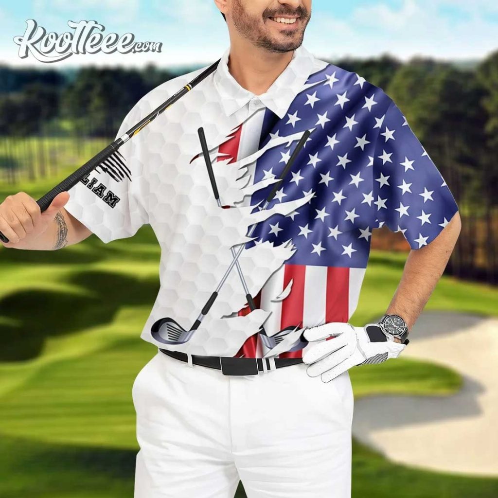 American Golfer 4th of July Custom Polo Shirt (1)