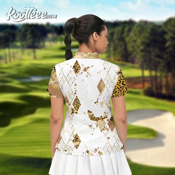 Golf Womens Leopard Polo Shirt