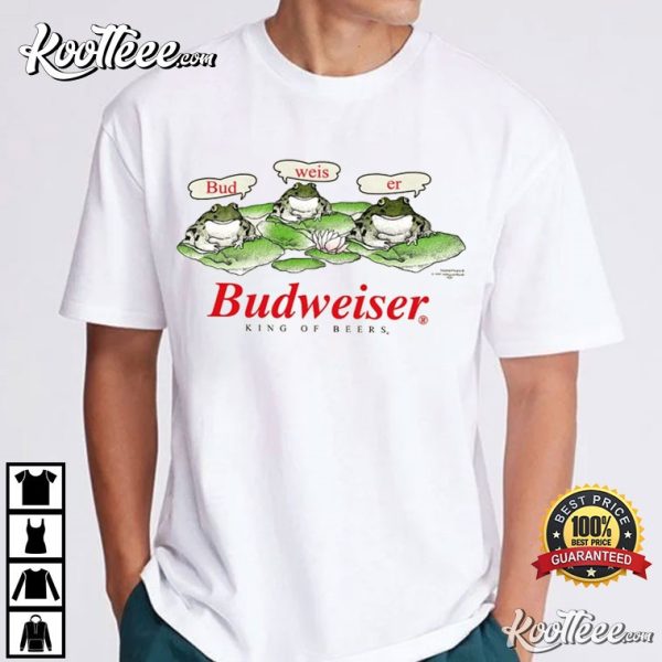 Budweiser King Of Beers Frogs T-Shirt