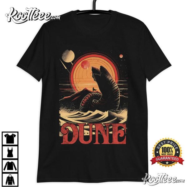 Retro Dune Sandworm And Muad’dib T-Shirt