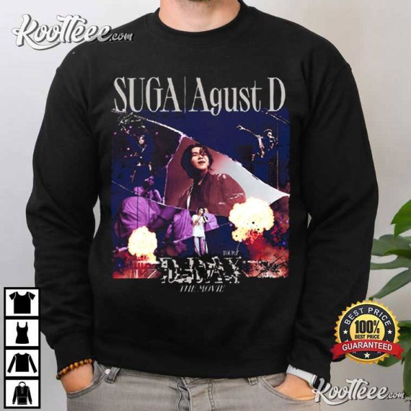 Suga On Tour Agust D D Day Movie T-Shirt