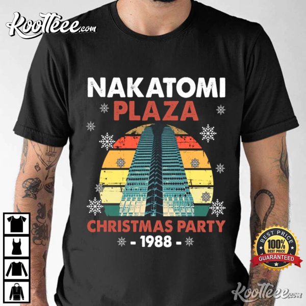 Nakatomi Plaza 1988 Christmas Party Retro Die Hard T-Shirt