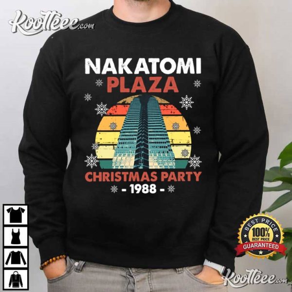 Nakatomi Plaza 1988 Christmas Party Retro Die Hard T-Shirt
