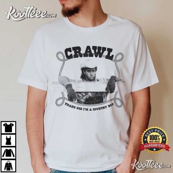 Crawl Thank God I’m A Country Boy T-Shirt