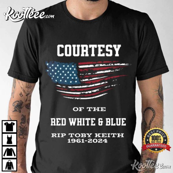 In Memory Of Toby Keith 1961-2024 Red White Blue T-Shirt