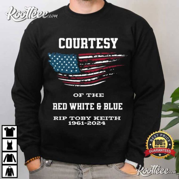 In Memory Of Toby Keith 1961-2024 Red White Blue T-Shirt