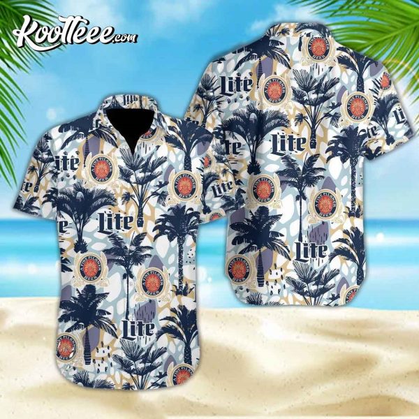 Miller Lite Beer Aloha Hawaiian Shirt