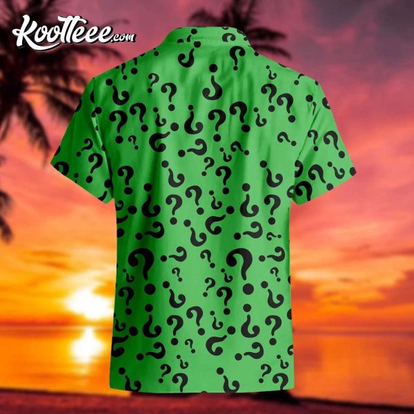 Riddler Supervillain Green Hawaiian Shirt