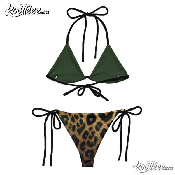 Leopard Print Safari Beach Bikini Swimsuit