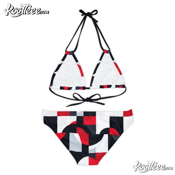 Georgia Bulldogs Football Strappy Bikini Set