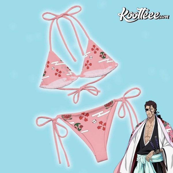 Shunsui Kyoraku Bleach Cosplay Bikini Set Swimsuit