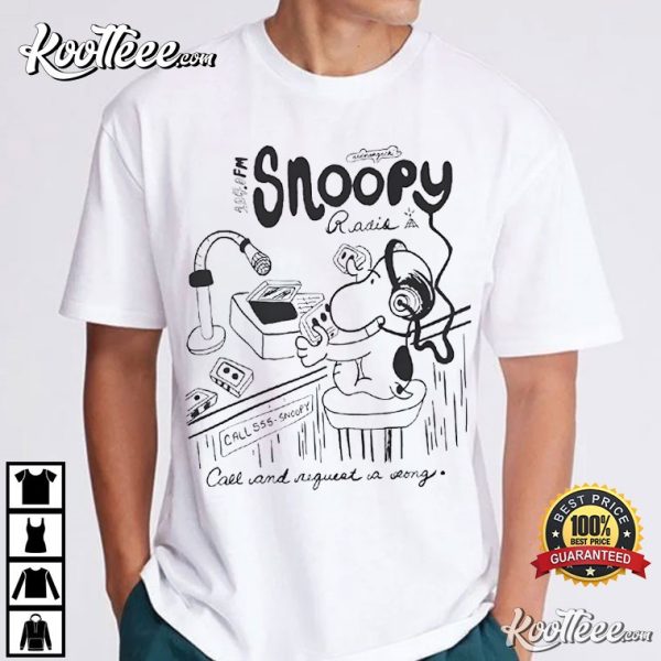 Snoopy College Radio DJ T-Shirt