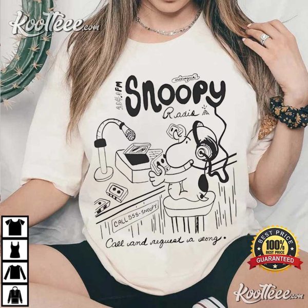 Snoopy College Radio DJ T-Shirt