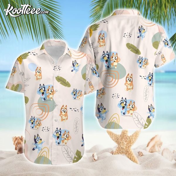 Bluey And Bingo Summer Hawaiian Shirt