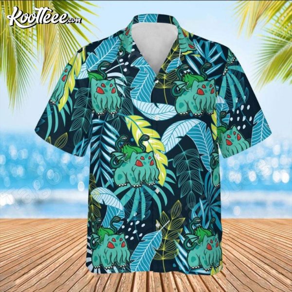 Bulbasaur Pattern Aloha Tropical Hawaiian Shirt
