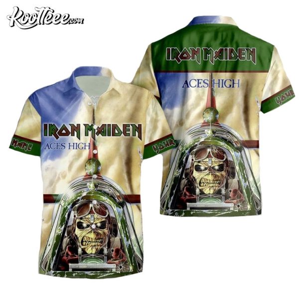 Iron Maiden Aces High Custom Name Hawaiian Shirt