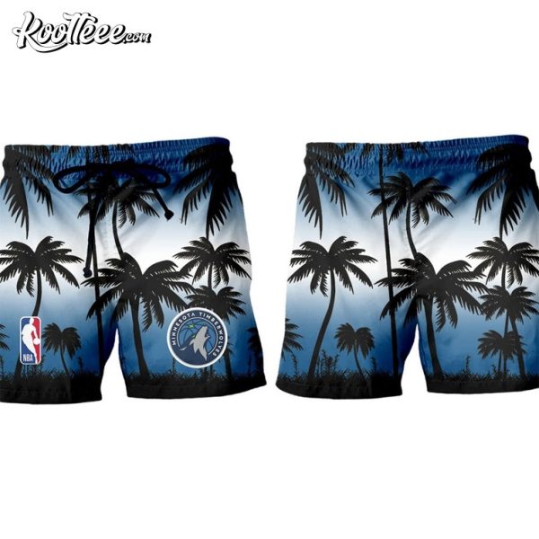 Minnesota Timberwolves Home Of The Mighty Wolves Hawaiian Shirt And Shorts