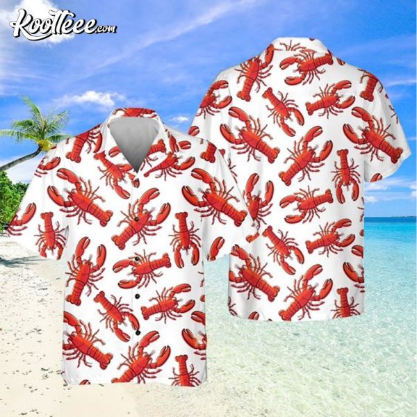 Red Lobster Crawfish Lover Gift Hawaiian Shirt