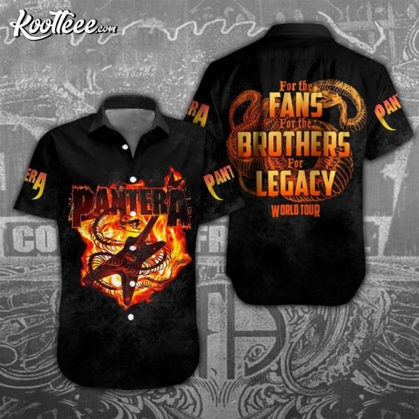 Pantera For The Fans For The Brothers For Legacy World Tour Hawaiian Shirt