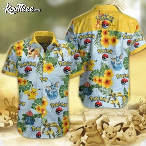 Pokemon Summer Holiday Hawaiian Shirt