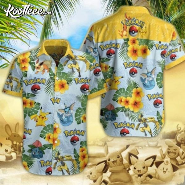 Pokemon Summer Holiday Hawaiian Shirt