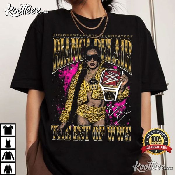 Bianca Belair The Est Of WWE Vintage Wrestling T-Shirt