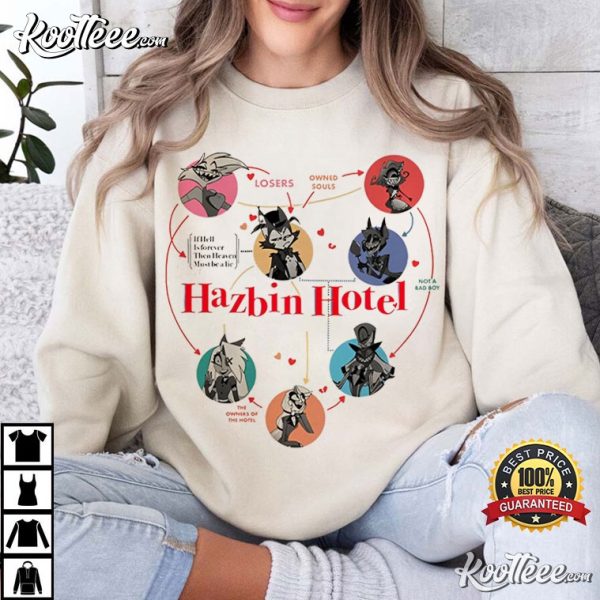 Hazbin Hotel Characters Cartoon Gift For Fan T-Shirt