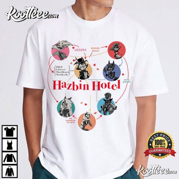 Hazbin Hotel Characters Cartoon Gift For Fan T-Shirt