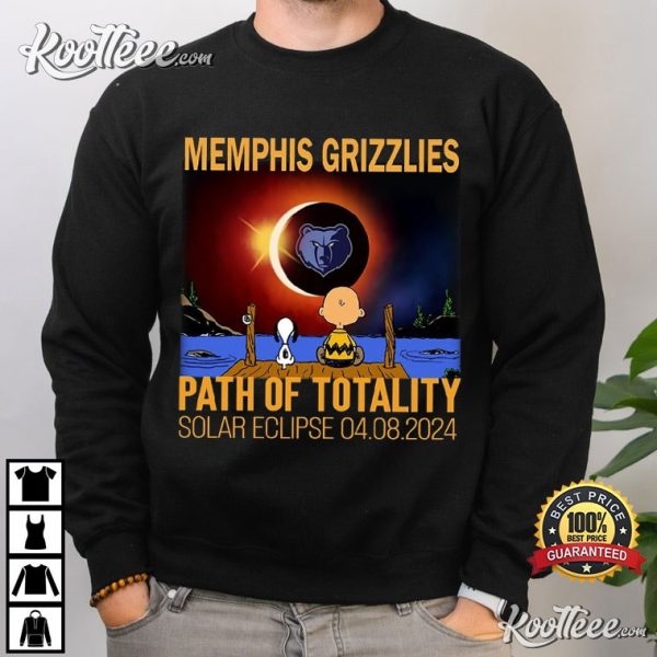 Memphis Grizzlies Path Of Totality Solar Eclipse 2024 T-Shirt