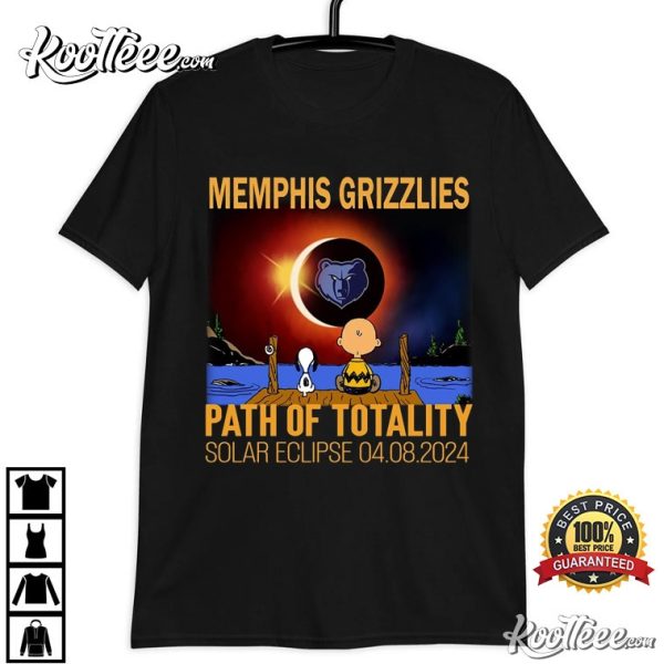 Memphis Grizzlies Path Of Totality Solar Eclipse 2024 T-Shirt