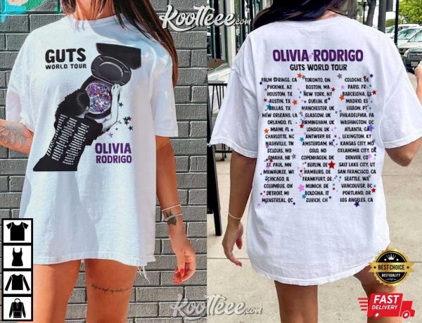 Olivia Rodrigo Guts World Tour 2024 Gift T-Shirt