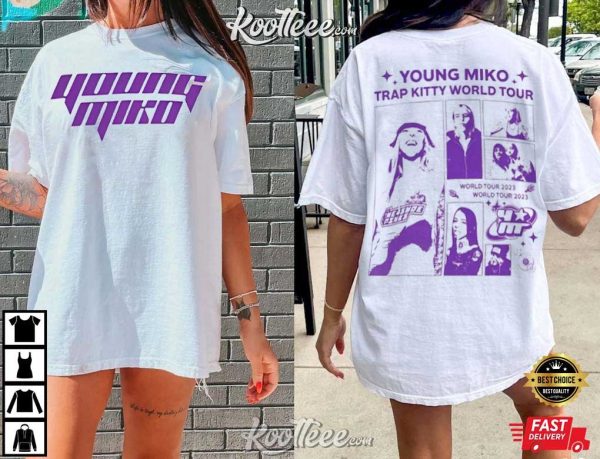 Young Miko Trap Kitty World Tour Vintage Gift For Fan T-Shirt
