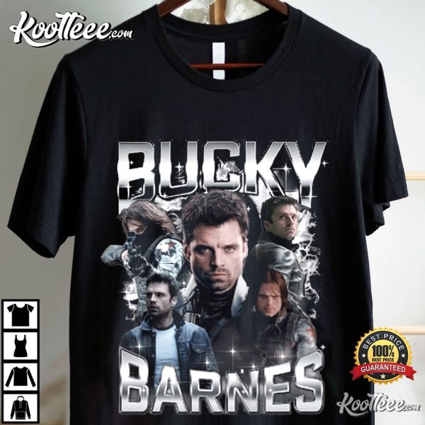 Bucky Barnes Winter Soldier Sebastian Stan T-Shirt