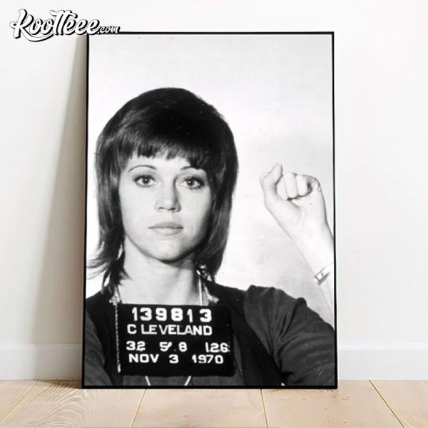 Jane Fonda Mugshot Vintage Poster