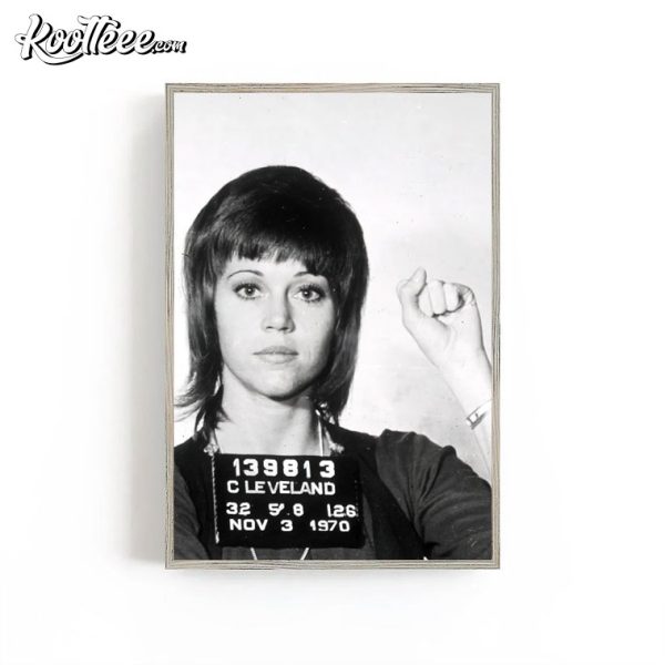 Jane Fonda Mugshot Vintage Poster