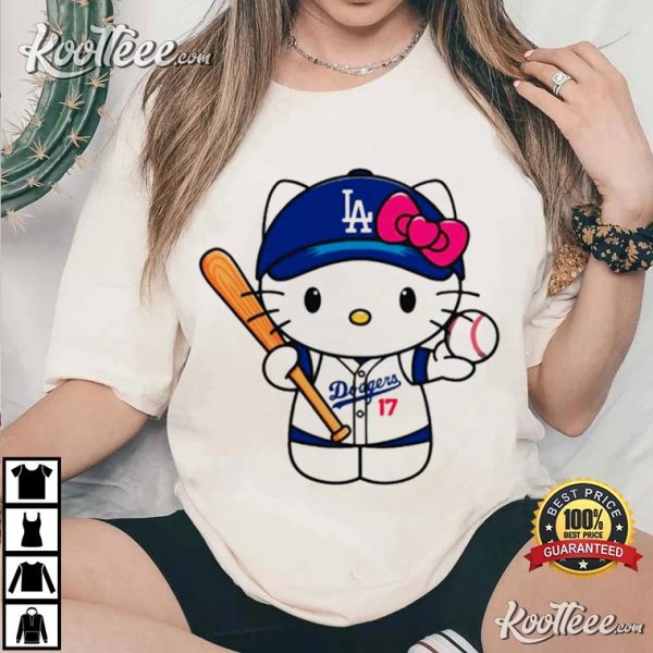 LA Dodgers Hello Kitty MLB Team T-Shirt