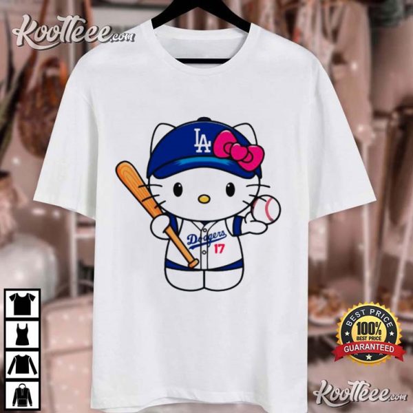 LA Dodgers Hello Kitty MLB Team T-Shirt