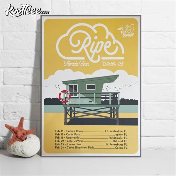 Ripe Band Florida Tour 2024 Winter Poster