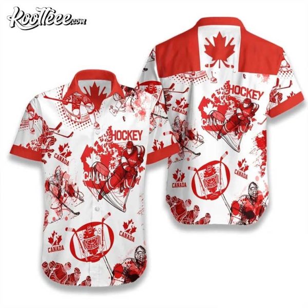 Hockey Canada Hawaiian Shirt