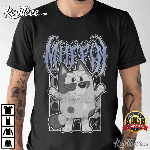 Bluey Muffin Metal Goth Punk T-Shirt