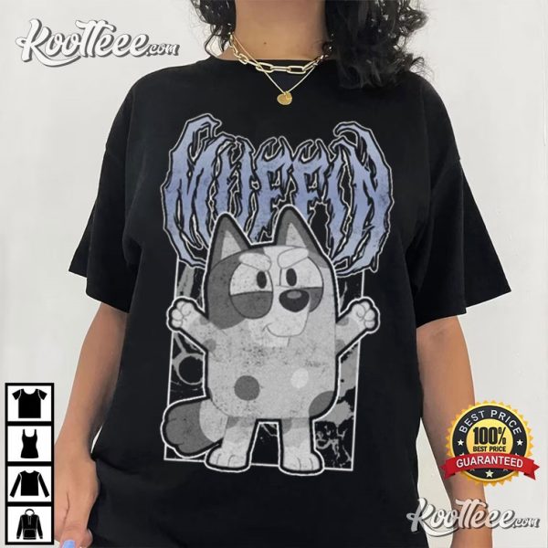 Bluey Muffin Metal Goth Punk T-Shirt