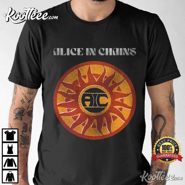 Alice In Chains Circle Sun Vintage Style T-Shirt