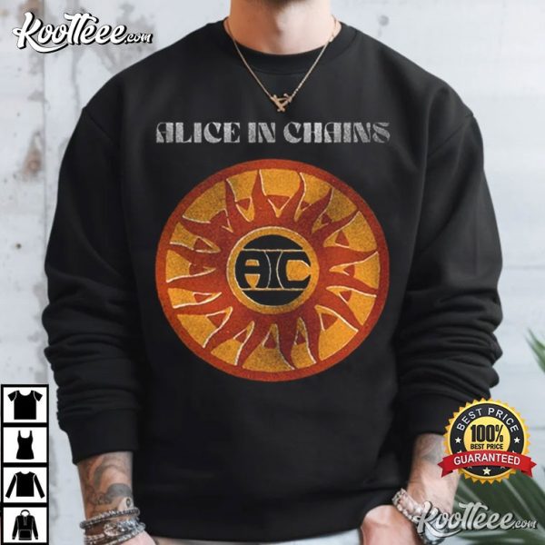 Alice In Chains Circle Sun Vintage Style T-Shirt