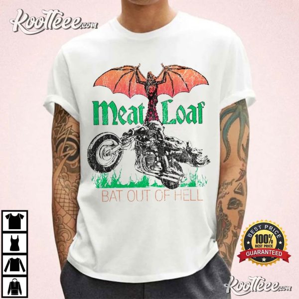 Meat Loaf Bat Out Of Hell Retro T-Shirt