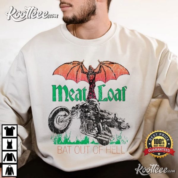 Meat Loaf Bat Out Of Hell Retro T-Shirt