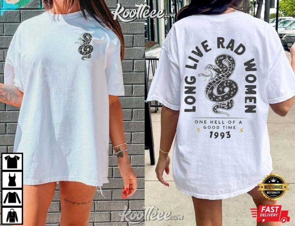 Long Live Rad Women Boho Snake Feminist T-Shirt